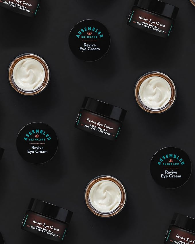ASSEMBLED Revive Eye Cream (0.5oz), Multi-vitamin treatment w/Caffeine; Fragrance-Free; Paraben-Free