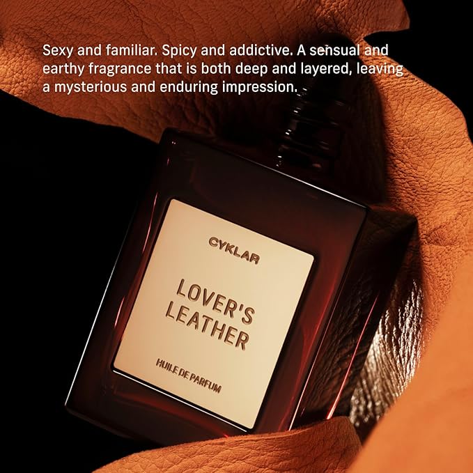 CYKLAR Perfume Oil Roll-On. Travel-Friendly Lover’s Leather Fragrance with Saffron, Leather, and Sandalwood. Long-Lasting Essential Oil Parfum for Women and Men. 0.5 Fl Oz Scented Rollerball Bottle