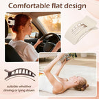 French Flat Hair Clips for Women 6pcs Hair Claw Clips for Thick or Thin Hair Matte Claw Clips for Girls Barrettes Non-Slip Strong Hold Hair Accessories for Women (Brown)