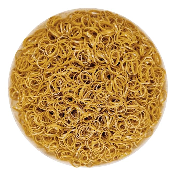 3200 Pcs Elastic Rubber Bands Small Hair Ties Hair Rubber Mini Hair Bands Hair Elastics Tiny Soft Holder Ponytails for Girls (Light Brown)