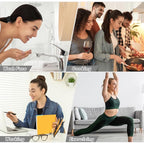 obeoby 100PCS Neutral Colors Hair Ties, Seamless Hair Ties Ponytail Holders Elastics Hair Accessories Stocking Stuffers for Women Girls