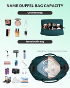 Gifts for Teenage Girls-Initial Travel Bag with Shoe Compartment, Personalized Weekender Bag, Monogram Overnight Bag for Women, Letter Travel Bag with Makeup Bag Graduation Gifts (Letter Y)