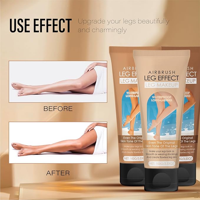 Leg Makeup Waterproof No Transfer, Leg Vein Cover up Makeup for Varicose Veins Waterproof Black Skin, Body Scar Cover up (Medium Golw)
