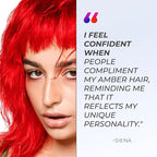 XMONDO Color Amber Mask – Semi-Permanent Red Dye with Bond Booster & Hyaluronic Acid, 8 oz