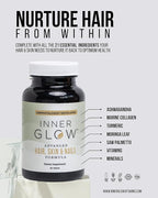 Advanced Hair, Skin & Nails Vitamins – Doctor-Developed Hair Supplement with Biotin, Collagen Peptides, Vitamin E & B12 – Clinically Tested 12-Week Results, Made in USA, Non-GMO