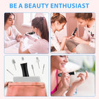 Professional Manicure Pedicure Kit, Cordless Electric Nail File Set, 360° LED Light Nail Drill Machine with LCD Display, 10 Speeds Rechargeable Nail Drill for Gel Nail Thick Toe Nails Christmas Gifts