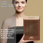 Nylon Brown Hair Ties - No Damage,Strong Soft Cotton Hair Bands Accessories for Thick Hair 100PCS Ponytail Holders for Women Girls