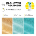 Semi Permanent Hair Color - 6 oz Color Depositing Conditioner with Shea Butter & Almond Oil- Color Conditioner Depositing Hair Mask - Vegan, Paraben, Ammonia & Sulfate Free -Teal