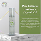 Zar Essential Oil for Skin & Hair: 100% Pure | Reduces Dandruff | Strengthens & Stimulates Hair Growth | Promotes Silky Hair | Enhances Skin Tone & Texture - 50ml (50ML, Rosemary)