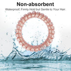 JessLab Spiral Hair Ties for Women, 10-Pack Traceless No-Damage Ponytail Holders, Coils Hair Bands for Girls, Assorted Colors