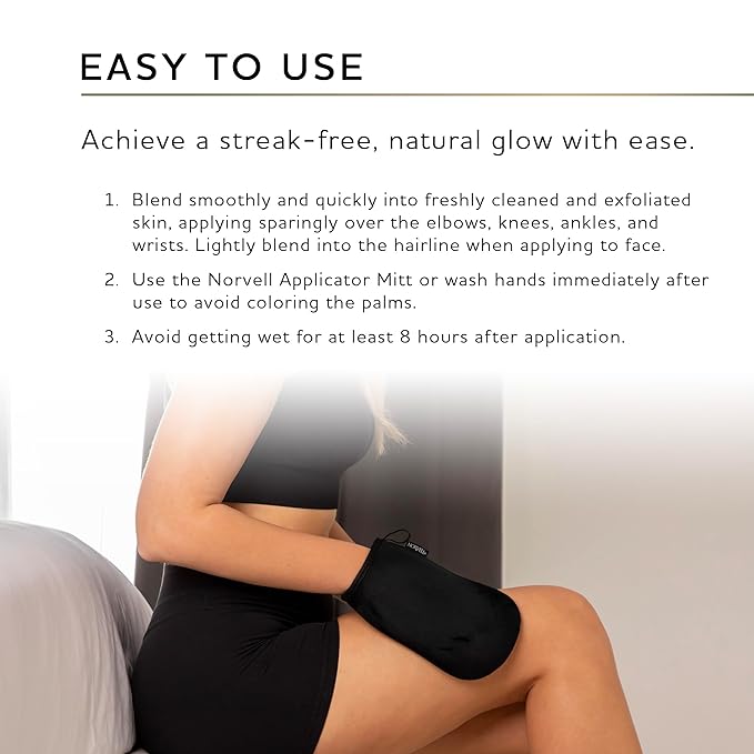 Norvell Essentials Clear Self Tanner Water Mousse 5.8 fl oz Raspberry Almond – Lightweight Self Tanning Foam for Streak Free Natural Fake Tan, Body Bronzer with Vitamin C & E