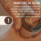 Johnny Slicks Oil Based Pomade | Organic Hair Styling for Men, Low to Medium Hold | Promotes Healthy Hair Growth & Helps Hydrate Dry Skin, (Original, 4 Ounce) Veteran Owned, USA Made.