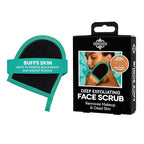 Dermasuri Deep Exfoliating Face Mitt - Scrubber, Dead and Dry Skin Remover for Men and Women - Exfoliator Gloves for Shower and Dry Use - ( 1 Pack)