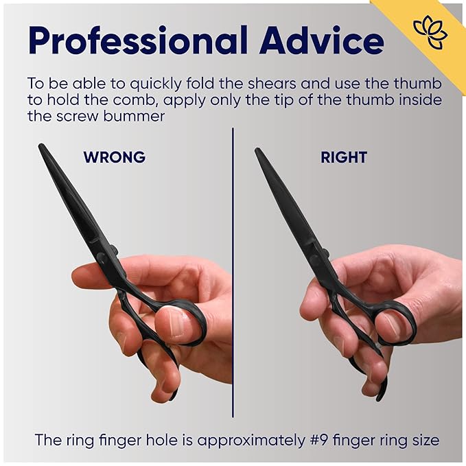 Equinox Razor Edge Series Professional Hair Scissors - 6.5� Premium Japanese Stainless Steel Hair Cutting Scissors, Hair Shears, Hair Razors for Hair Cutting, Barber Accessories & Hair Salon Supplies