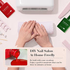 CANNI 6Pcs 9ml Gel Nail Polish Set- Pink Blue Red Deep Emerald Green Light Blue Gel Polish Kit Colors DIY at Home Salon Christmas New Year's Gifts for Girls