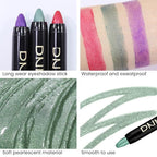 Kaely 2Pcs Cream Eyeshadow Sticks Set for Eyes Waterproof,Green Shimmer Eye shadow Stick Pencil Pen Bulk sombras en crema para ojos 34+34