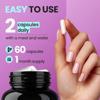 Biotin | Collagen | Keratin Booster with Hyaluronic Acid - Thicker Hair Growth, Healthy Skin & Stronger Nails Supplement – Extra Strength - Multi Vitamin B Complex - Women & Men - Made in USA - 60ct