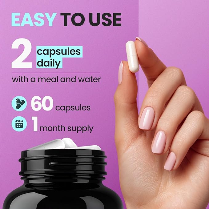 Biotin | Collagen | Keratin Booster with Hyaluronic Acid - Thicker Hair Growth, Healthy Skin & Stronger Nails Supplement – Extra Strength - Multi Vitamin B Complex - Women & Men - Made in USA - 60ct