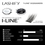 Lashify I-LineShort Pre-Mapped Gossamer, Easy DIY False Lashes to Create an Angled Look and Eyeliner Effect
