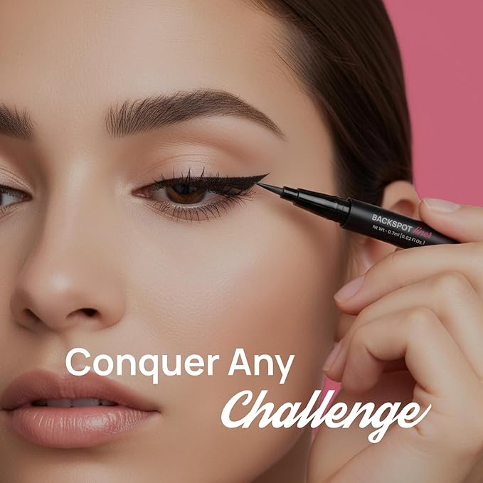Full Out Glam BackSpot Liner Magnetic Eyeliner, Ultra Strong All-Day Hold for Magnetic Eyelashes, Water and Sweat Proof, Easy to Apply Ultra-Precise Tip, Contains One Eyeliner Pen