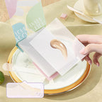200 Sheets Nail Art Cosmetic Palette Paper Disposable Nail Art Palette Paper Mix Colors for Daily Use