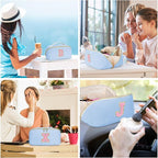 Personalized Initial Makeup Bag, Valentine's Day Gifts for Girls,Preppy Bag Cosmetic Travel Bag Women,Travel Toiletry Organizer,Large Capacity Corduroy Stuff Bag,Cute Cosmetic Pouch Skincare Bag