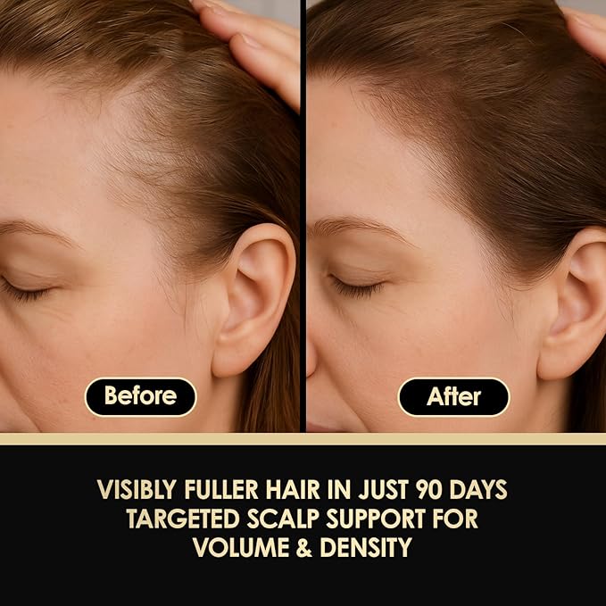 ThickTails Hair Growth Serum for Women with Biotin and Caffeine, Leave In Root Stimulating Scalp Serum, Lightweight Hair Thickening Treatment for Thinning Hair and Fuller Looking Roots, 3.4 fl oz