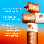 e.l.f. SKIN Bronzing Drops Mini, Liquid Bronzer For Face & Skin, Creates A Sun-Kissed Glow, Infused With Vitamin E, Vegan & Cruelty-Free, Pure Gold
