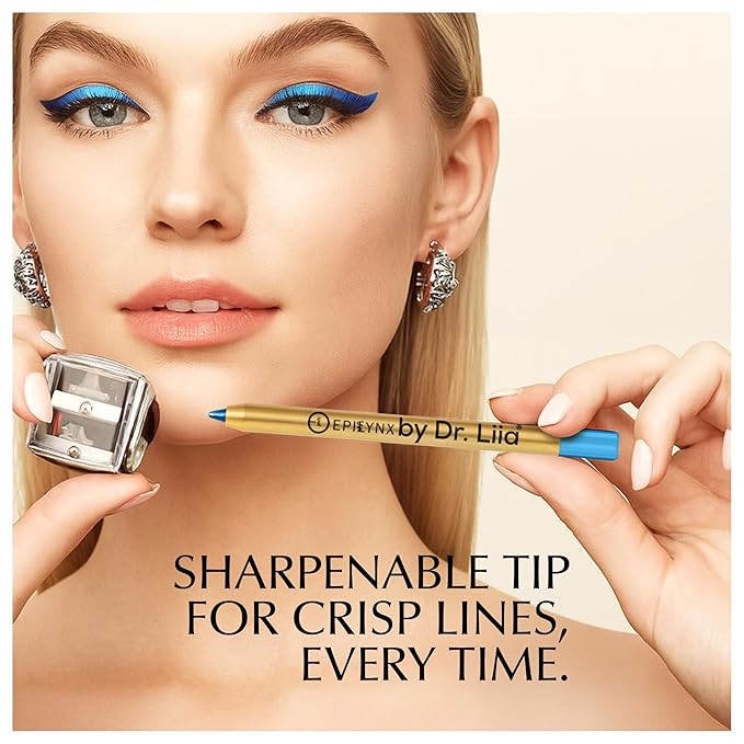 EPILYNX Eyeliner Pencil - Long Lasting Smudge Proof & Waterproof Eyeliner Pencil - Eye Liner Pencils - Hypoallergenic, Vegan, Gluten-Free Eye Pencil - Royal Blue Shimmer, 1.2ml