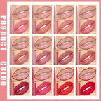 12 PCS Lip Liner Set, Matte Nude Lip Liner Pencil Set, Longwear Lip Liners Set, Waterproof Lipliner Lip Pencil Set, Richly Pigmented Lip Liner and Lipstick, Luxury Intense Lip Liner Pack