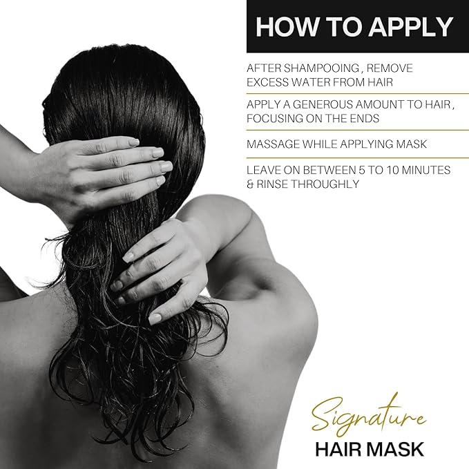 Cristian Rovere - Signature Hair Mask - Deep Conditioning Hair Mask Infused with Shea Butter & Rosemary Extract - Nourishing Hair Treatment for Dry & Damaged Hair - Paraben Free - 8 Fl Oz