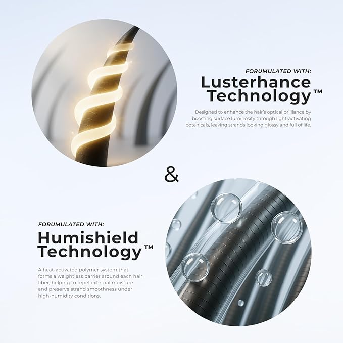 XMONDO Hair Super Gloss Ultra Frizz Defense Spray, Advanced Vegan Anti-Frizz Treatment with Humishield Technology for Smooth, Shiny Hair, 6.7 Fl. Oz