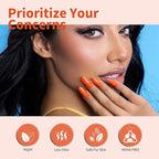 CANNI 6Pcs 9ml Yellow Orange Fall Gel Nail Polish Set- Orange Red Yellow Fall Colors Gel Polish Kit DIY at Home Salon Christmas New Year's Gifts for Girls