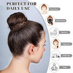 Dingion 80 Count Extra Long Hair Tie for Thick and Curly Hair Elastic Ponytail Holders for Women No Metal Bands Accessories(Multi Color)