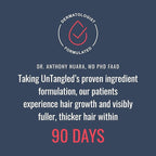 Foundation Skincare UnTangled Hair Vitamins (60-day supply) - Collagen & Biotin Supplement for Women & Men, Visibly Thicker, Faster Hair Growth