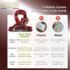 2026 Original Italian Designed Christmas Hair Barrettes for Women, Plant-Based Acetate France Barrettes for Birthday Girls Fine Thin Hair, Handmade Hair Clip With Gift Box-Steed Twilight