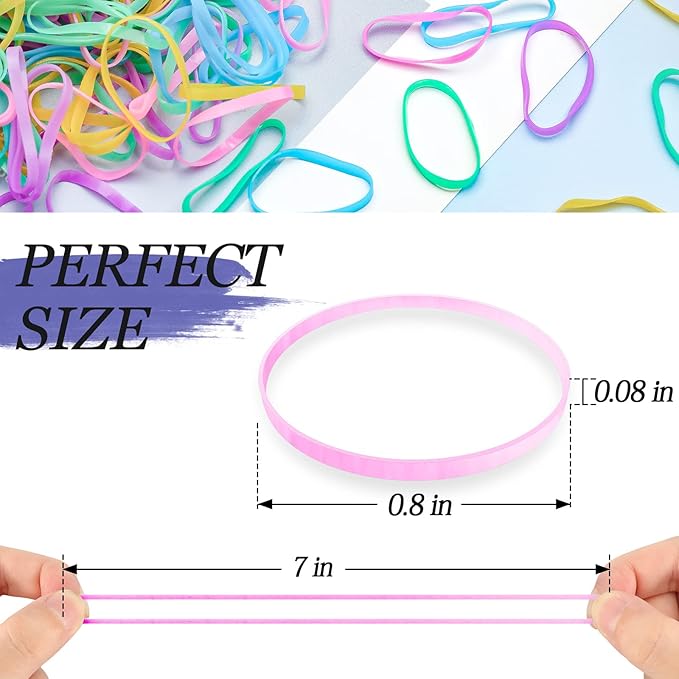 1000PCS Hair Rubber Bands(rainbow)