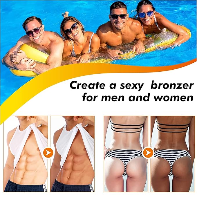 2PCS Luxury Intensive Tanning Gel, Soft Brown Intensive Tanning LuxeGel Natural TanningAccelerator Cream Gel for Outdoor Sun, Achieve Natural Tan Skin