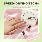 modelones Nail Polish Set 6 Colors Green Blue Nude Glitter Nail Polish Kit Quick Dry Finger Mini Bulk Manicure DIY Nail Art Salon Home Gifts For Women Girls