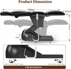 3 Motor Electric Esthetician Bed, Fully Electric Facial Chair with Adjustable Height, Backrest and Footrest, Spa Chair with Armrest & Heavy Duty Base, PU Leather for Spa, Tattoo, Eyelash and So On