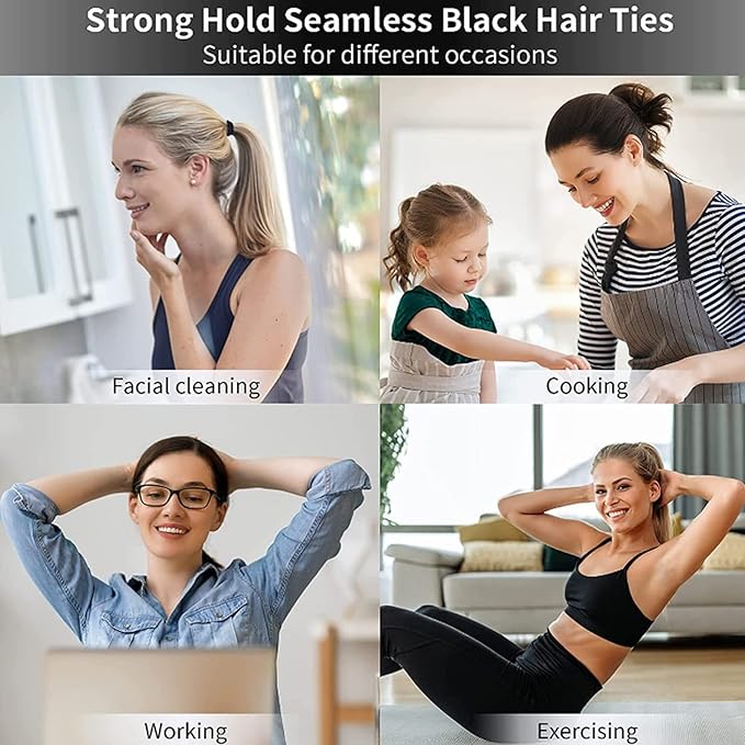 YANRONG 755PCS Hair Accessories for Woman Set Seamless Ponytail Holders Variety Hair Scrunchies Hair Bands Scrunchy Hair Ties 759 Piece Set