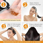 Red Hair Dye Shampoo 3 in 1, Semi-Permanent Burgundy Hair Dye, Works in Minutes, Instant Hair Color Shampoo for Women Men, Champu Para Pintar el Pelo, Champu Para Canas, Easy to Use 16.90 Fl Oz