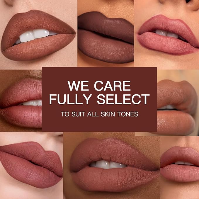 USHAS Lipstick and Lip Liner Combo Set 2 in 1 Waterproof Lipstick for Women Lip liner Set Long Lasting Lipstick, Matte Lipstick Pen with Lip Liner Set Makeup Kits (S16, Pack of 1)