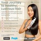 Ahimsa Gentle Daily Shampoo, Organic and Gentle Hydrating Shampoo for Dry, Curly & Color Treated Hair, Moisturizing Shampoos for Daily Use with Indian Gooseberry & Jasmine Essential Oil, Made in USA