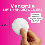 Swisspers Premium Cotton Rounds – 100 Count (Pack of 6) - 100% Pure Cotton - Soft, Absorbent, Hypoallergenic Pads for Makeup Removal, Skincare, Baby Care and Facial Cleansing - Lint Free