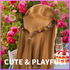 Teenitor Elastic Hair Bands, Small Hair Elastics, 2000pcs Multi Color Hair Ties, Hair Holder Elastic Rubber Bands for Girls, 11 Colors