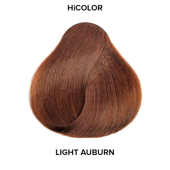 L'OREAL TECHNIQUE HiColor Browns & Blondes Permanent Hair Color - Lifts Dark Hair in One Step Leaving No Brassiness, Rich and Smooth Creme Formula, Intense & Long-Lasting, H6 Light Auburn