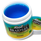 KOOL Braiding Gel Maximum Hold for LOC & Twist - No Flaking, No Whitening, Fast Drying, High Shine, Cool & Refreshing, Long Lasting Hold (10 oz)
