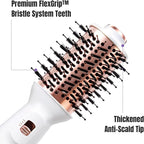 Hair Dryer Brush Blow Dryer Brush 4 in 1, 2 Inch Hot Air Brush for Hair Drying & Styling | Ionic Oval Barrel for Smooth, Frizz-Free Volume Blowout, Dual Voltage Lightweight Travel Hair Dryer Brush