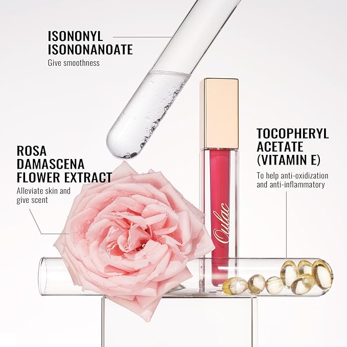 Oulac Matte Liquid Pink Nude Lipstick for Women, Long Lasting Lipstick Waterproof Lip Stain, No Transfer, Creamy High Pigmented Formula with Rose Oil, Vegan & Cruelty-Free, Pink Nude M12